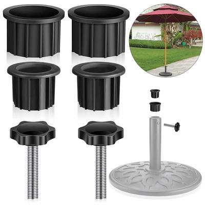 6Pcs Patio Umbrella Base Parts Plastic Parasol Stand Parasol Base Support Hole Ring Plug Cover Patio Umbrella Stand