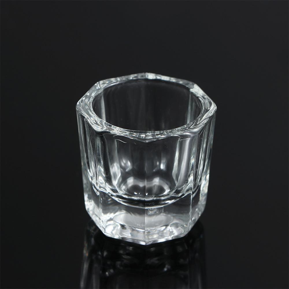Liquid 1PC Container Mixing Nail Art Tool Glassware Crystal cup Manicure Tools Glass Cup Octagon Cup