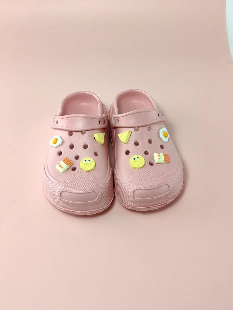 2025 Summer Women's Thick Sole Hole Sandals & Slippers - Cute, Height-Boosting Beach Footwear