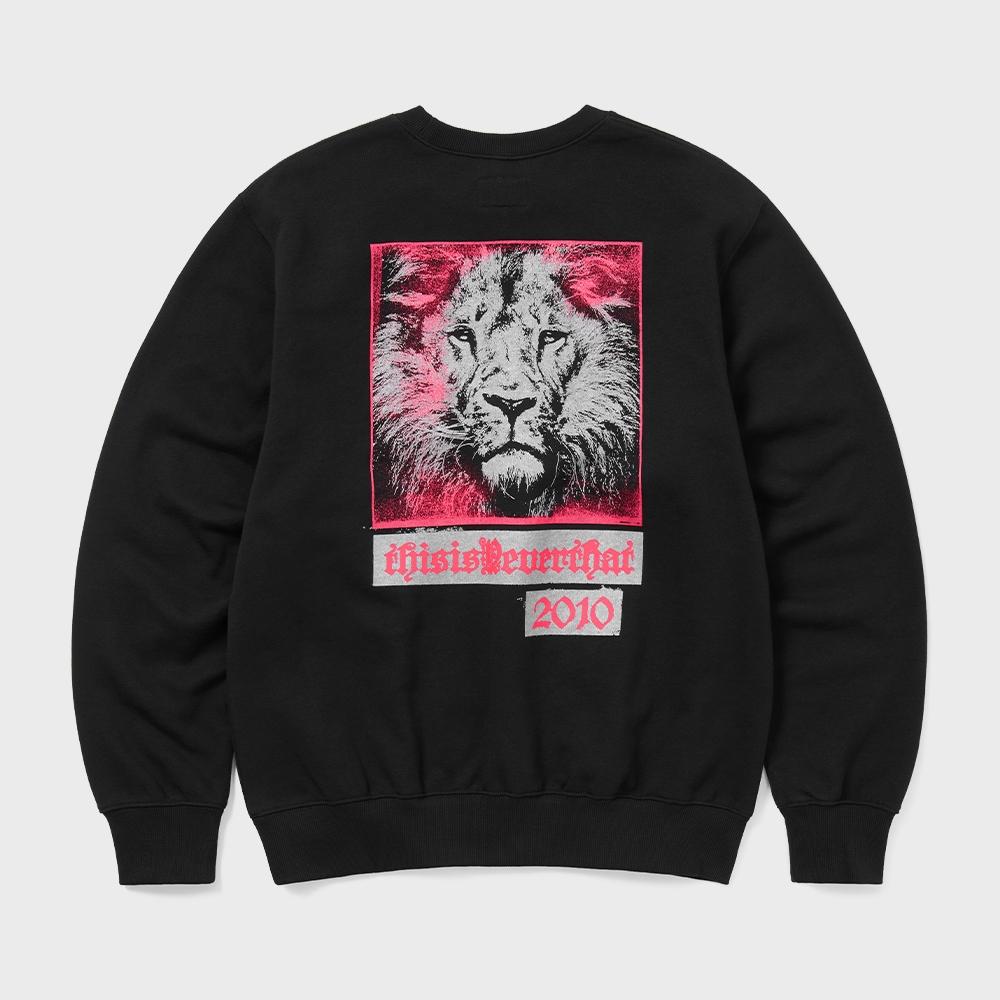 ThIs Is Never That Lion 2010 Crewneck Black S