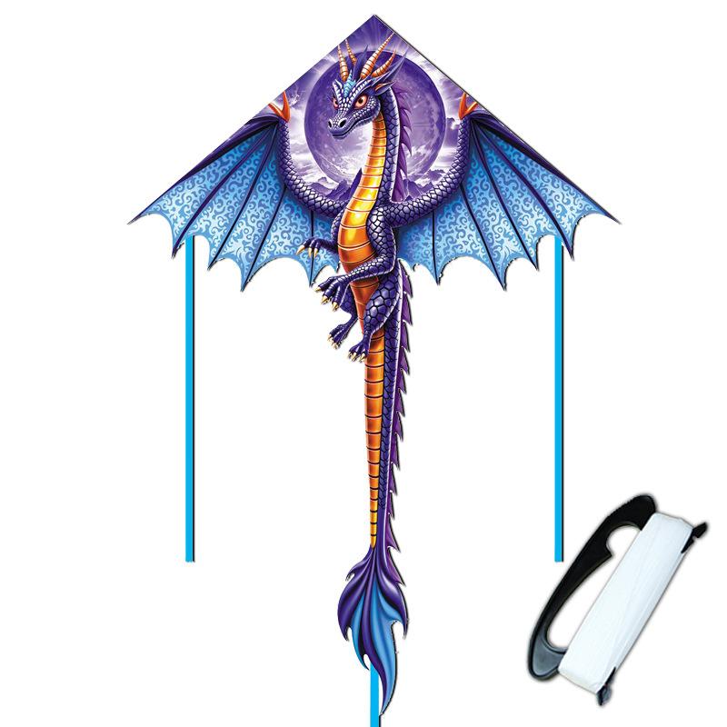 Creative 1.4M Large Dragon Kite Cute Lifelike 3D Dragon Outdoor Sport Fun Flying Kite For Child Toy