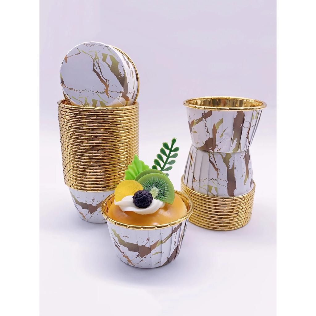 50pcs Baking Cups  Disposable Cupcake Cups Heat-resistant Paper Cupcake  Baking Tool Perfect for Wedding and Birthday Party