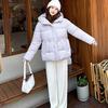 Daunenjacke, Wintermode Vielseitige Koreanische Version Kapuze Kordelzug Taille Geschnürt Brotjacke, Baumwolljacke