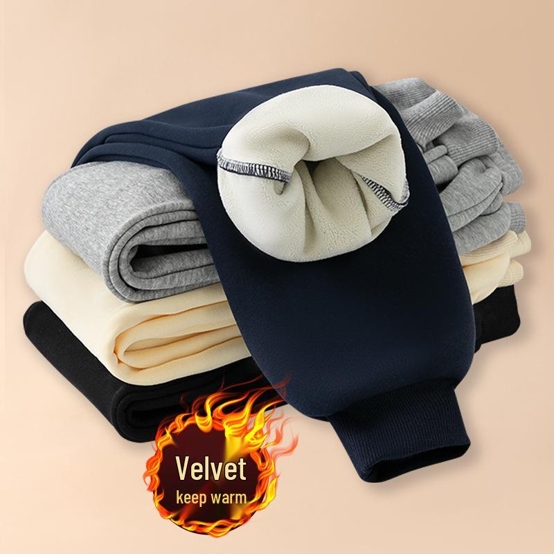 2025 Boys' Trendy Fleece-Lined Hoodie & Pants Sportswear Set for Spring & Autumn