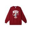 Nike Sportswear Letter Animal Pattern Casual Soft Round Neck Loose Long Sleeve Sweatshirt Women Sweatshirt Team-Red HV1742677