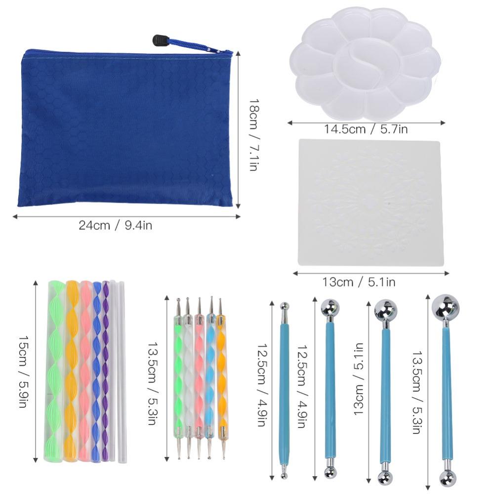 20PCS Flexible Use Mandala Dotting Tools Precise Tip Rock Coloring Sticks Handmade Decoration
