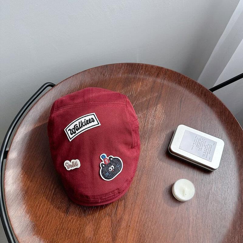 Детская двусторонняя берет-кепка с мультяшным принтом 50-52cm