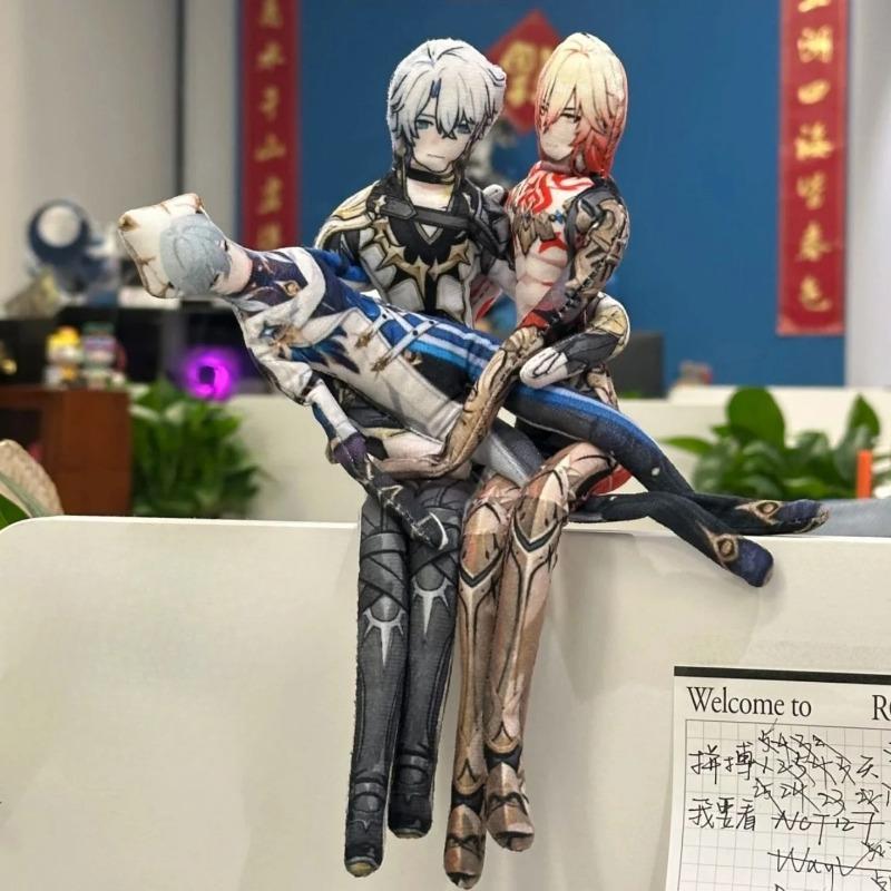 Honkai: Star Rail Anime Cosplay Stuffed Dolls Movable Abstract Body Wire Skeleton Halloween Prop Slender Twistable Shape Toy