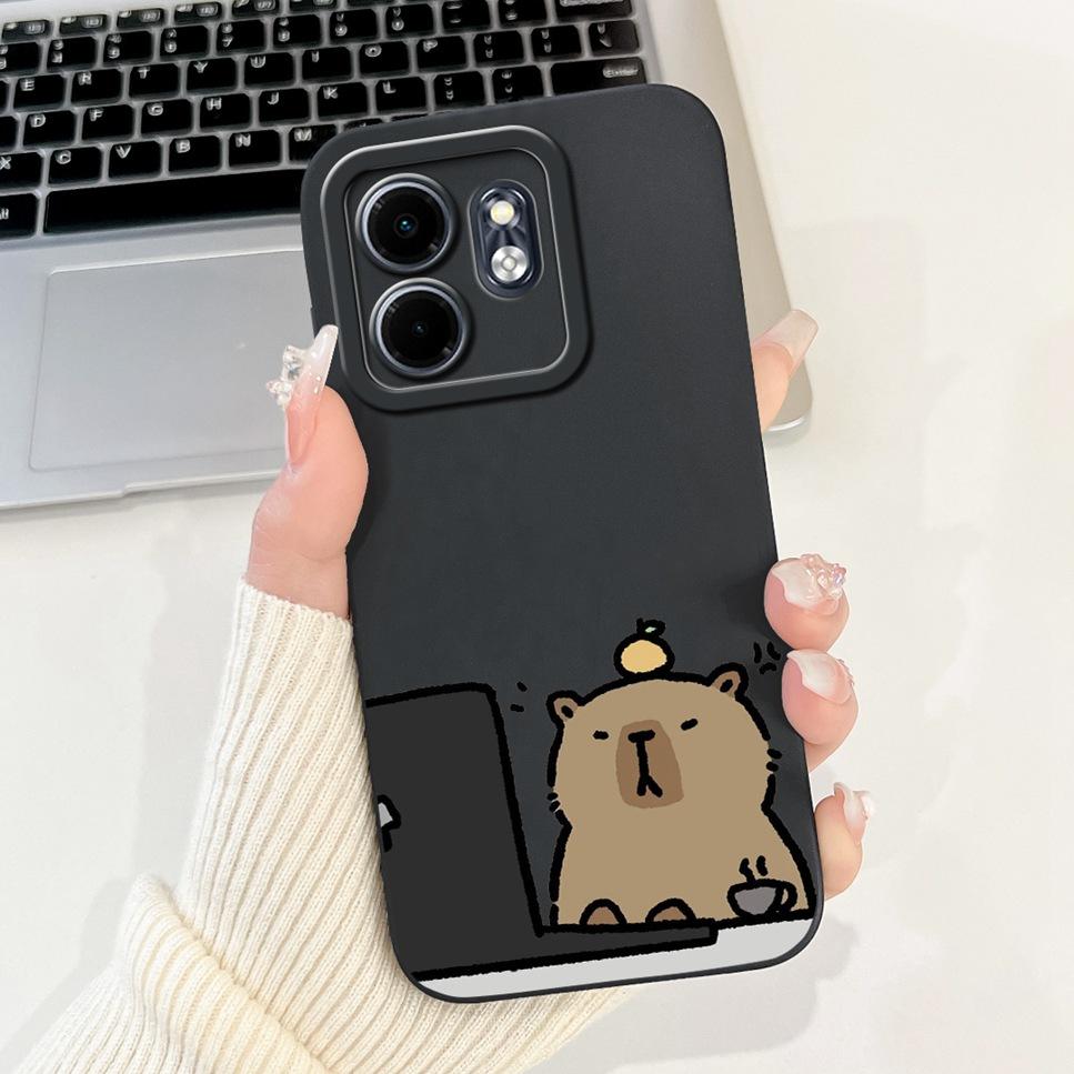 2024 For Infinix Hot 50i Case HoT50i Shock Proof Black Silicone Soft Phone Case For Infinix Hot 50i 50 i X6531 Back Cover Fundas