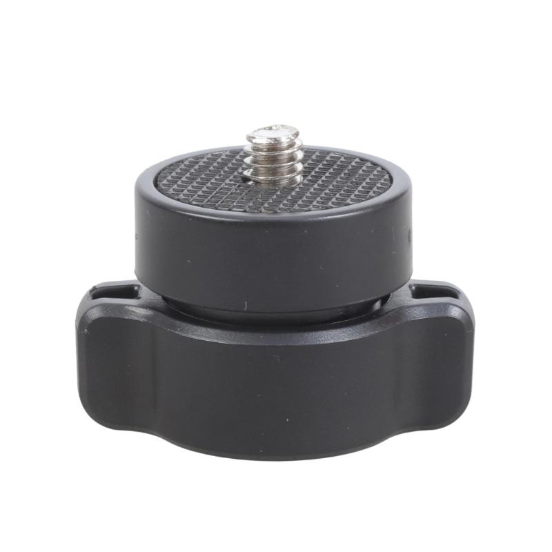 

Heavy Duty 17mm Female Ball Socket to 1/4-20 Male Screw Adapter Converter for Camera Mounts Accessories Black 1