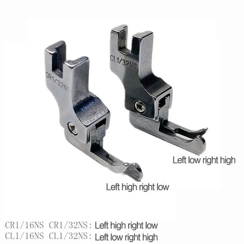 Good-2Pcs Narrow Guide Presser Foot Industrial Lockstitch Sewing Machine Feet Zipper Universal Presser Feet Durable ,CL1/16NS(0.