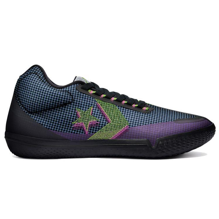 Converse All Star Pro BB Mid Soundwave Unisex Sneakers Black White Nightfall-Violet 170763C