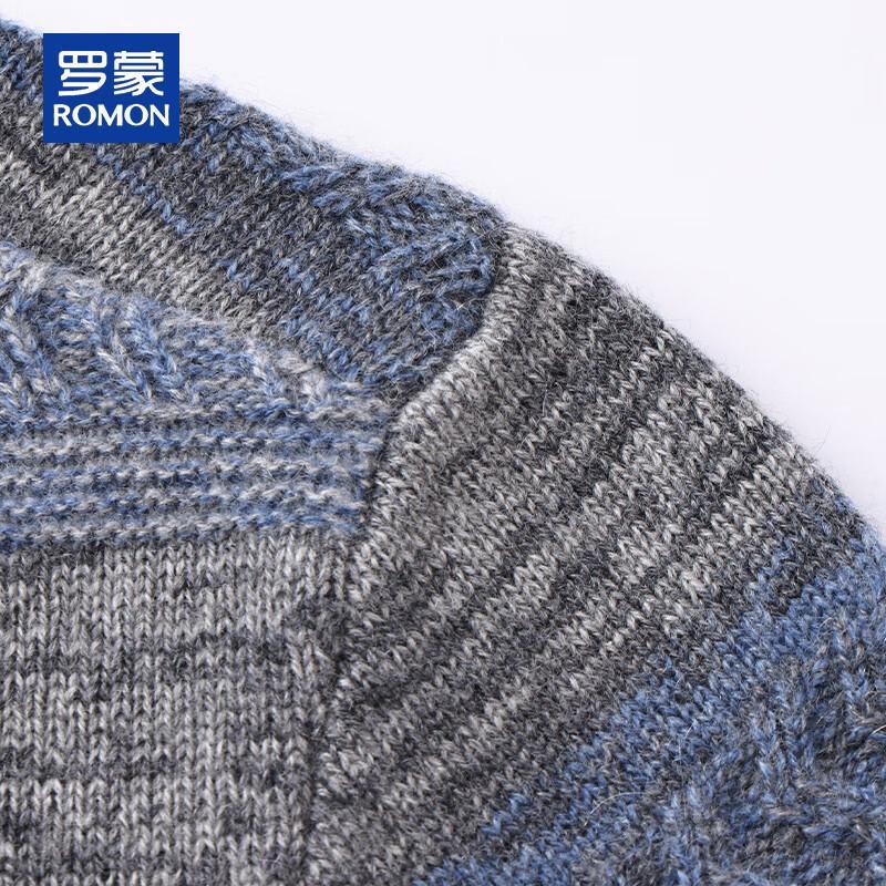 ROMON Men's 100% Cashmere Thickened Warm Pullover Sweater