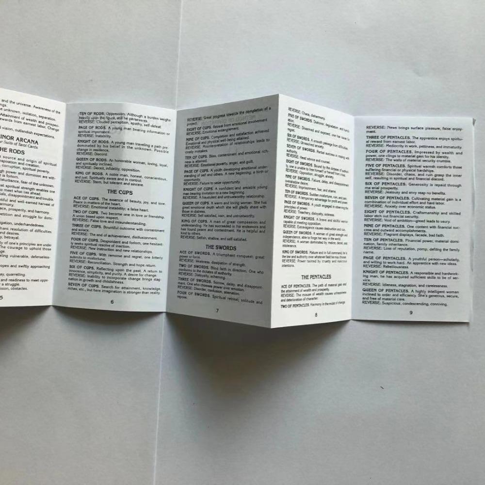 Mazzo di Tarocchi Morgan Greer con Guida per Principianti 78 Carte di Dimensioni Standard 12*7cm