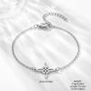 Stainless Steel Animal Letter Star Bracelet - Unisex Fashion Accessory