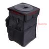 Car Trash Can With Lid Car Trash Bag Hanging With Storage Pockets Collapsible And Portable Car Garbage Bin