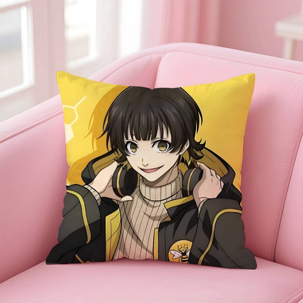 

Аніме Спорт B-BLUE LOCK Бачіра Мегуру Наволочка Комфорт Диван-ліжко Шовковиста Елегантна Невидима Застібка-блискавка Декоративна Подушка на Замовлення Ков 16x16Inch