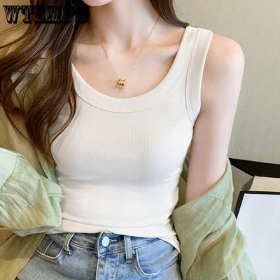Damenweste Qualität Gestrickte Camis U-Ausschnitt Ärmellose Tanktops Lässig Einfarbig Basic Camisole Für Weiblich
