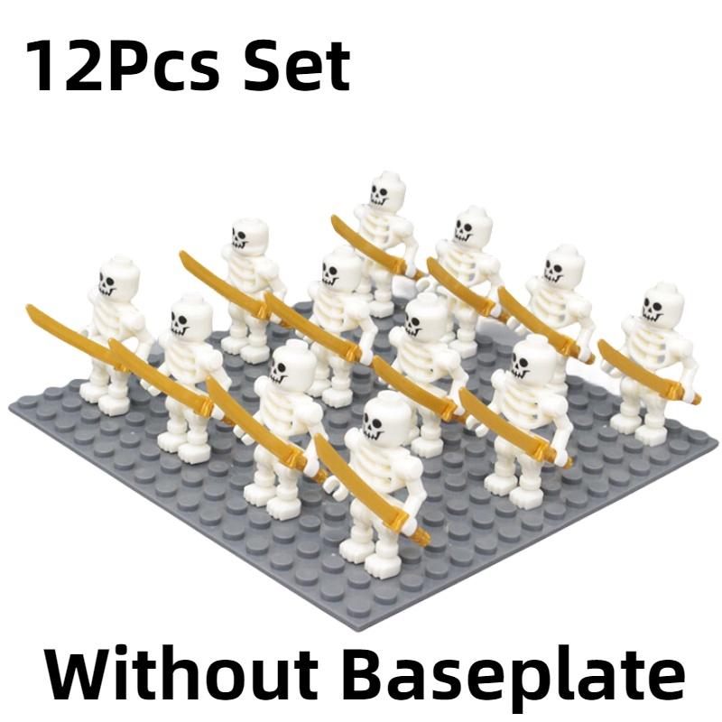 

Lojo Ninja Skeleton Soldier Building Blocks Abs Plastic Mini Particle Construction Figures белый