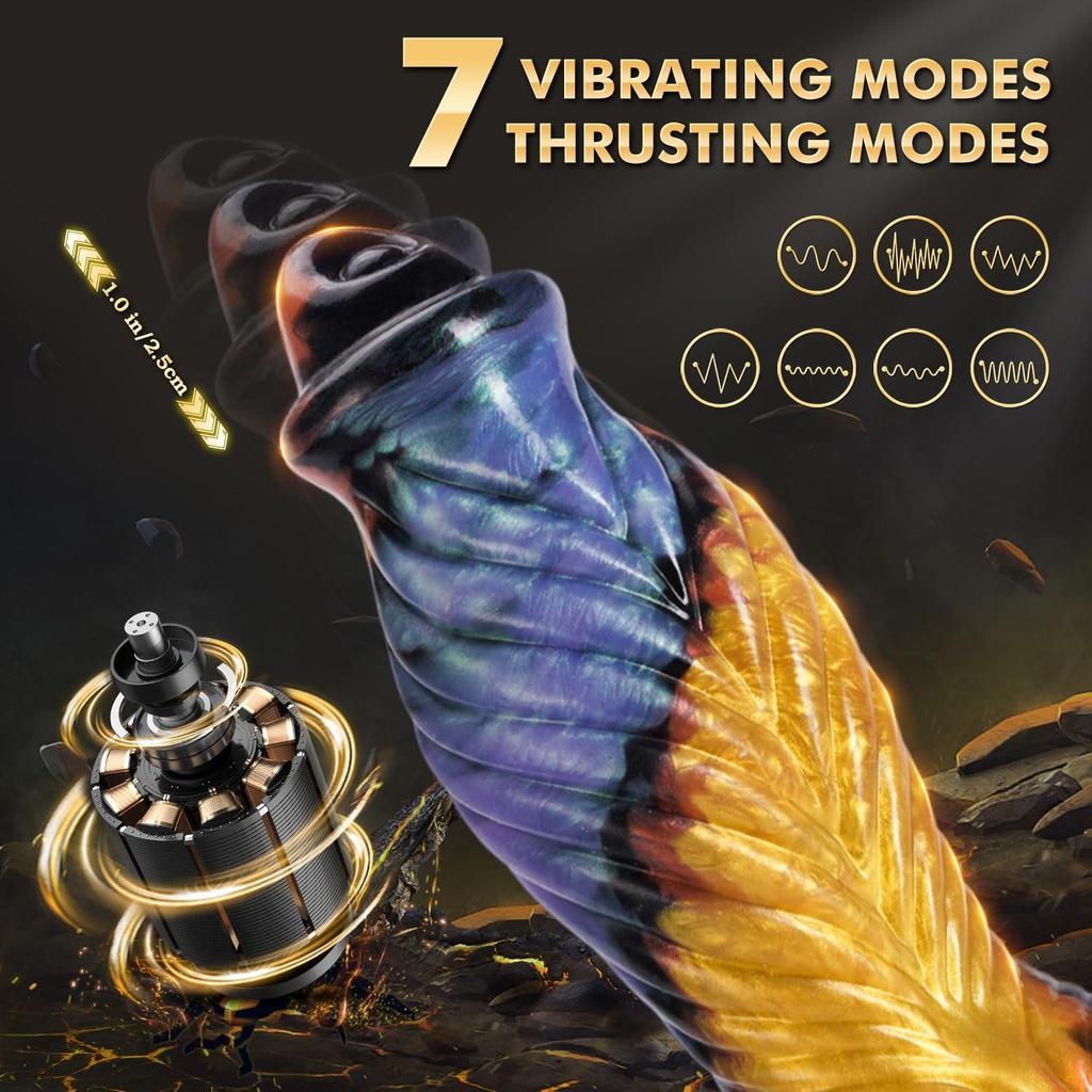 Thrusting Dildo Women Sex Toyswith Suction Cups 7 Modes for G-spot Stimulation Realistic Thick Anal Dildos for Woman Couples