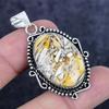 Natural Brecciated Mookaite Gemstone 925 Sterling Silver Pendant 2.05" ETC-14193