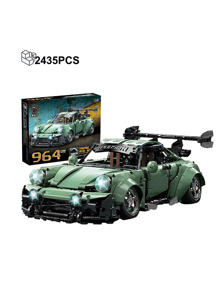 Non-Toxic Vintage Racing Car Sports Car Building Block Model Children Educational Toys Assembled Brick Children Toys Gift