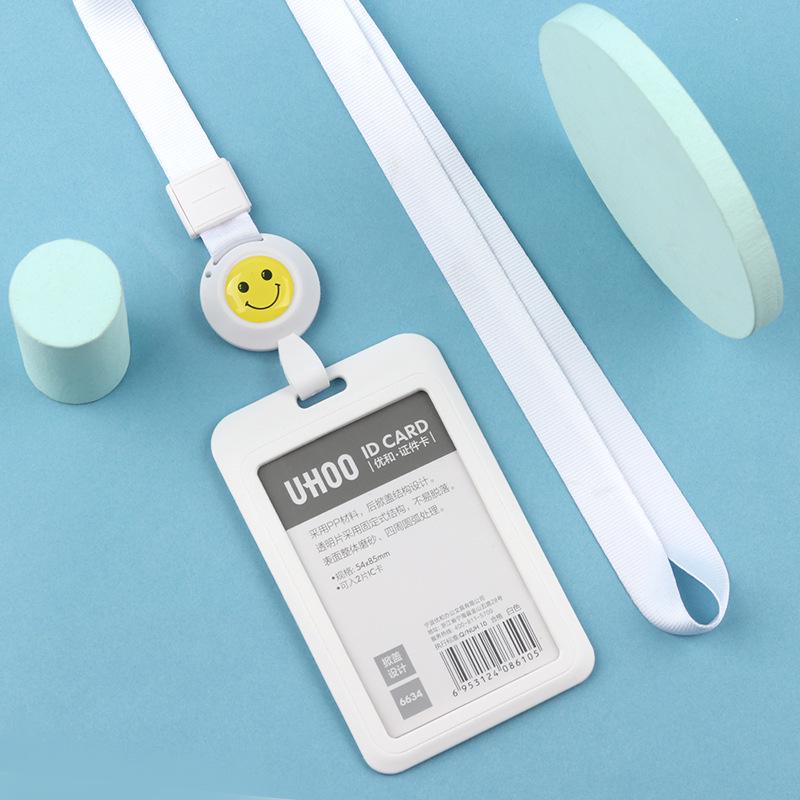 Adjustable ID Badge Lanyard for Employees, Students, Work, and School Cards - Customizable Holder