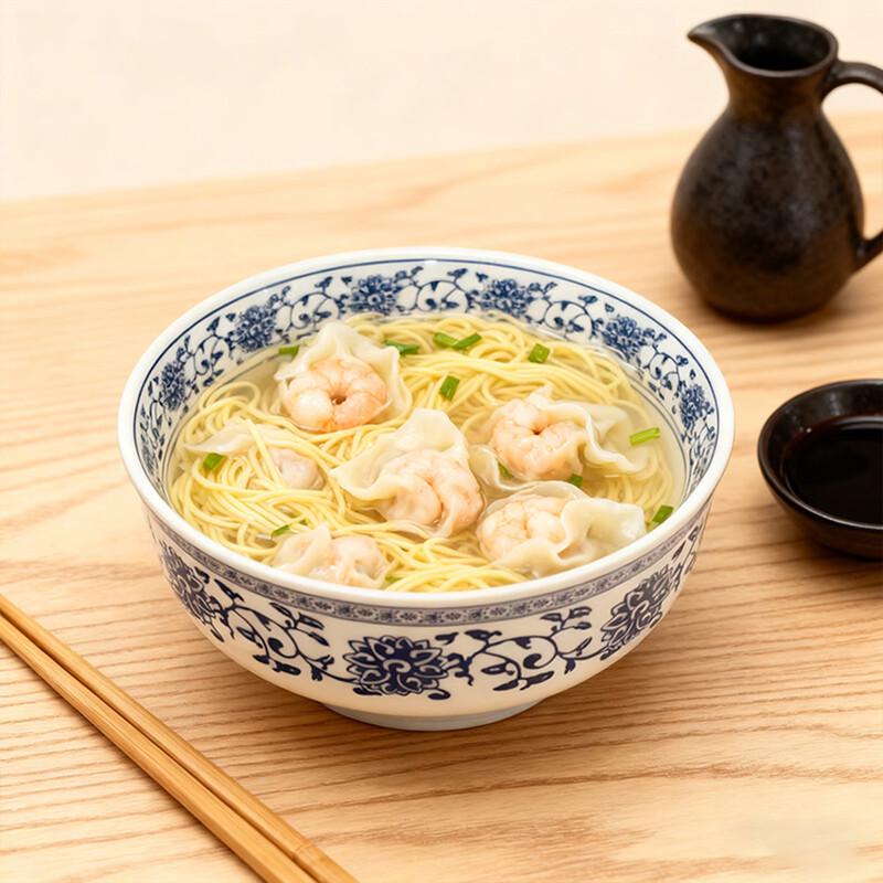 Yi Lan Chinese Blue & White Ceramic Rice Bowl