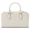 Michael Kors MK Arden Borsa a Tracolla Monogramma in Ecopelle Piccola da Donna Vaniglia-Bianco Crema 35S6G4XM1B-278