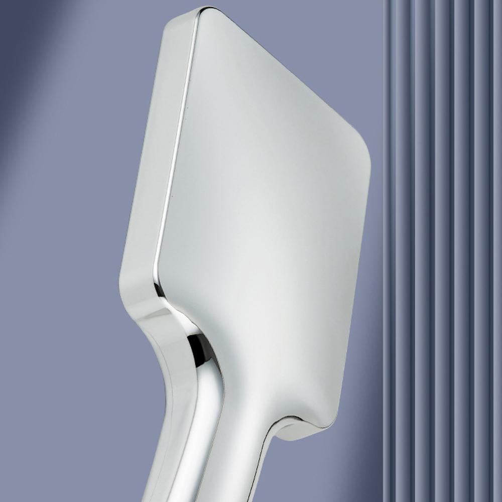 Boosting Showerhead, 3-speed Adjustable Showerhead, Square Shaped Household Shower and Bath Water Heater, Universal Four Point Interface Showerhead