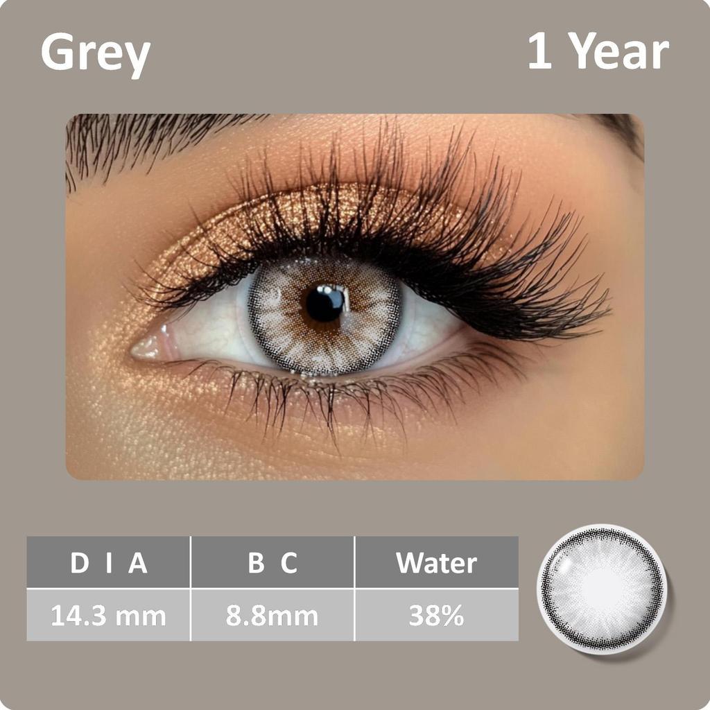 Color Contact Lenses With Soft Colored Lenses 1 Pair 14.3 mm Natural Color Lenses for Vision Eye Lens
