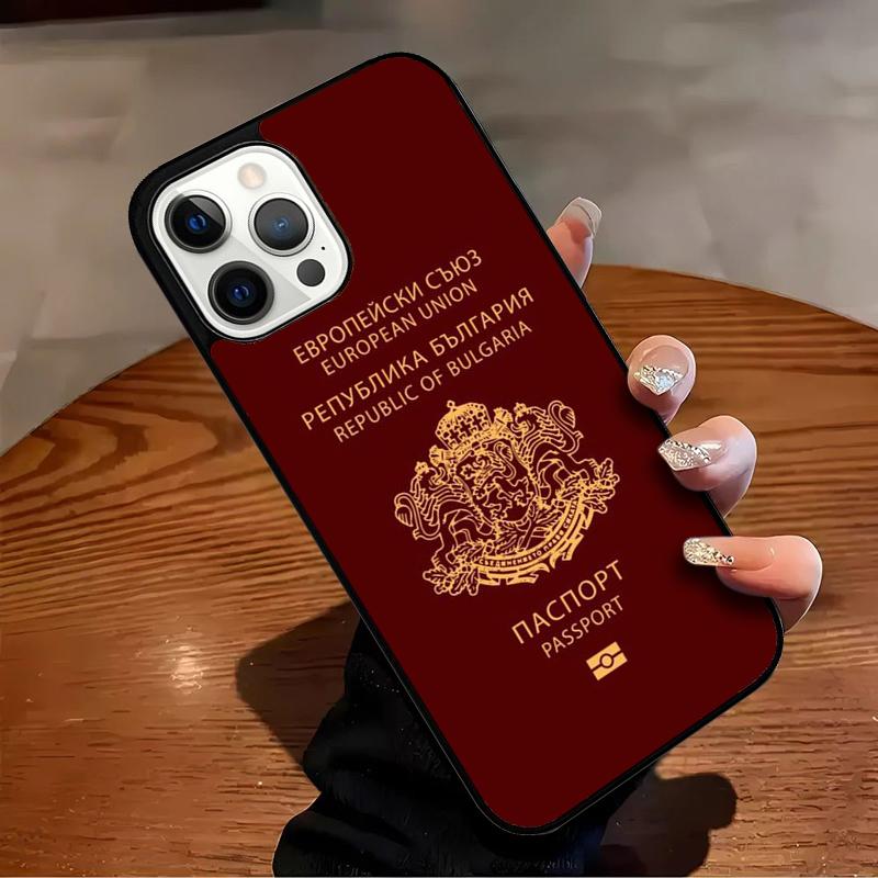 

Bulgaria Flag Passport Map Phone Case For iPhone 17 Air 16 15 14 13 12 11 Pro Max Max Plus Bumper Case Cover iPhone 16