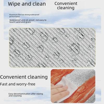 Double-Sided Thickened Outdoor Camping Mat with Moisture-Proof Aluminum Film