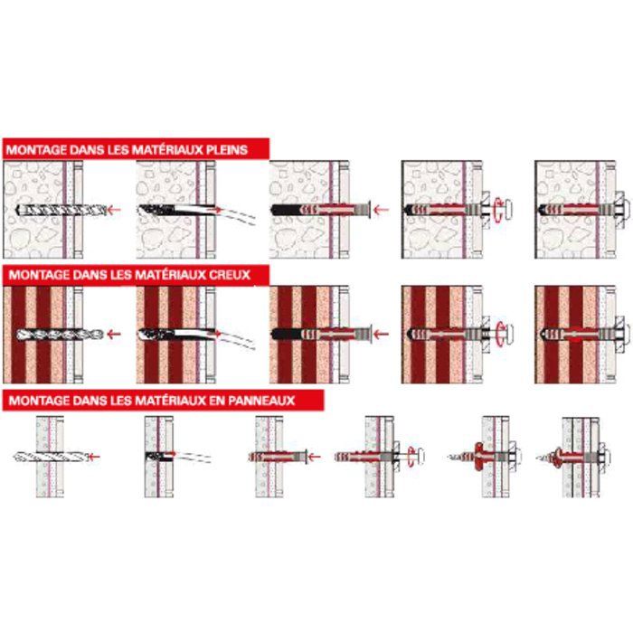 Fischer 557727 DuoSeal Cheville 38 Mm 6 Mm 50 Pc(s)