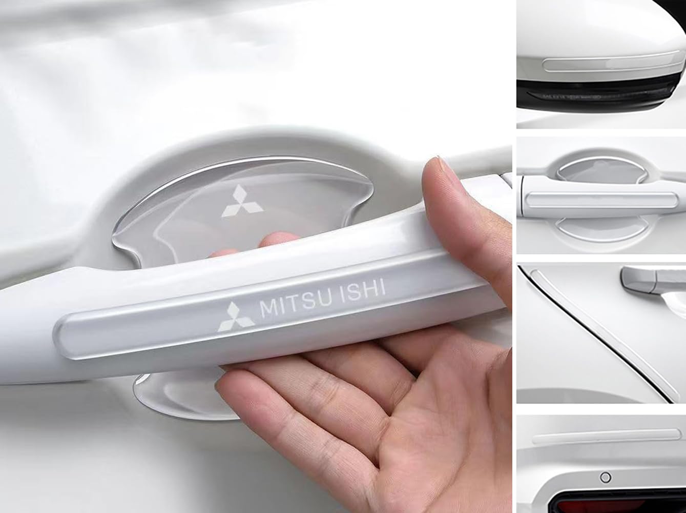 

Дверная ручка, Новый протектор, Накладка на дверную ручку, Коврик в слот двери, Направляющая для дверной ручки, JF2, Mitsubishi 8 pieces