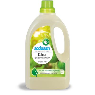Detergente líquido orgânico Color para lavar peças coloridas e pretas com amaciador de água 1,5 l