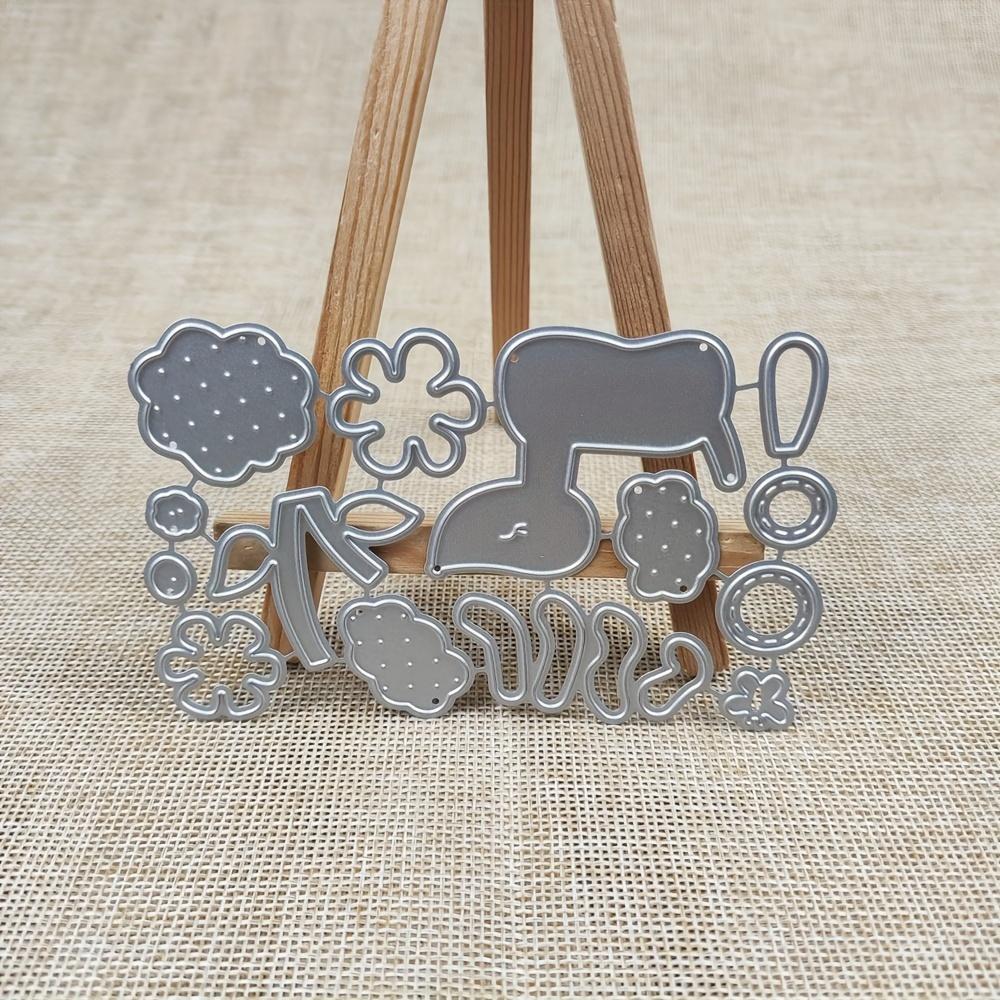 Lammblume Gras Rahmen Metall Stanzformen Scrapbooking Silbern Präge Schablone DIY Fotoalbum Kartenherstellung