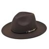 Popular European and American Classic Retro Woolen Top Hat Men's and Women's Fashion Flat-brimmed Church Top Hat Jazz Hat
