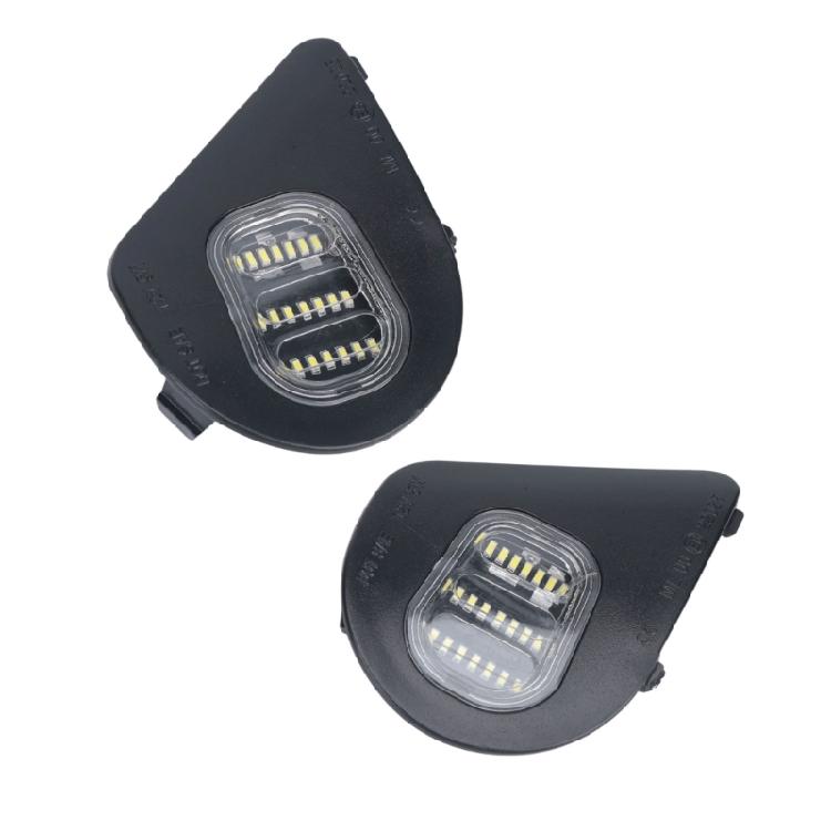 Vehicle Mirror Lighting Repair Assembly, Exterior Puddle Light with Grouped LED Array, Clear Lens and Original Connection Fit
