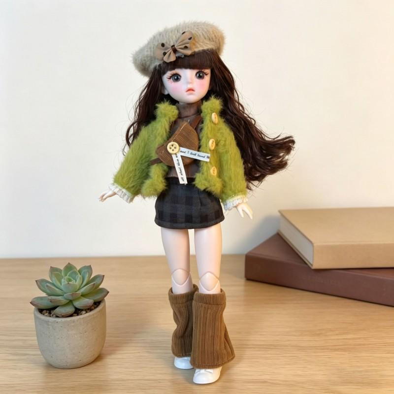 30cm BJD Doll Outfit Set Girls 1/6 Scale Fashion Clothing Accessory Kit Princess Toy Gift Kids Ages 7-14