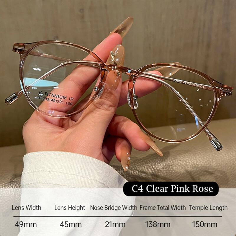 

Новые оптические очки для мужчин из чистого титана модные овальные маленькие оправы Очки для чтения с защитой от синего света Женские очки для близорукости -1.5 Original Lenses