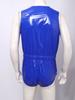 S-3XL Men Waterproof Adaptive Swim Bodysuit Sleeveless One Piece Front Button Side Zippers Leotard Easy Wear Leakproof Bathing Suit