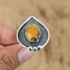 Natural Tiger'S Eye Gemstone 925 Silver Promise Adjustable Ring For Girls