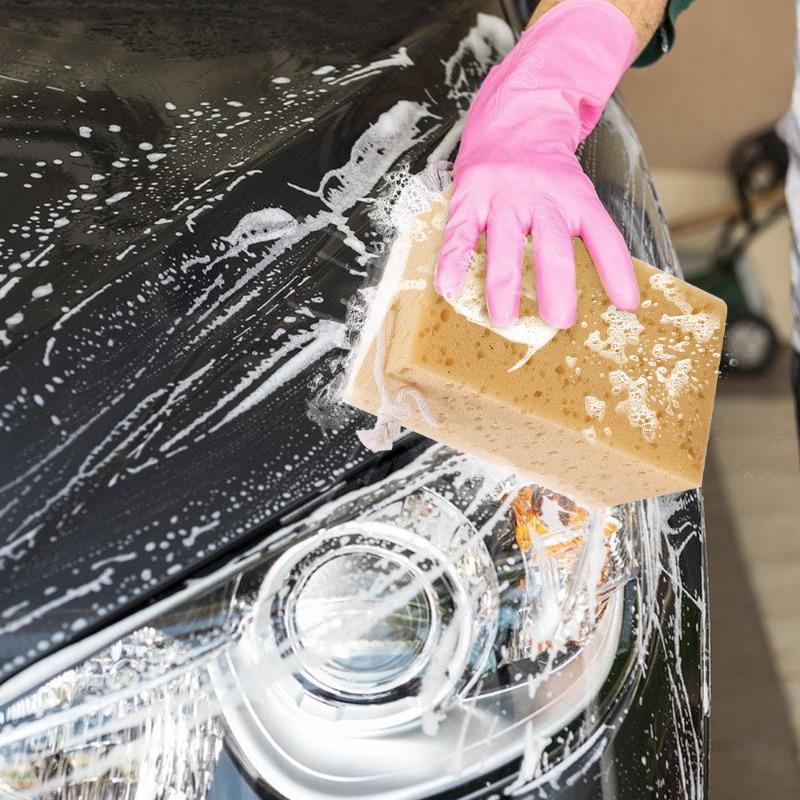 Car Wash Sponges Block Three Layer Large Wave Car Washing Sponge Wipe High Density Honeycomb Sponge Universal Car Cleaning Tool