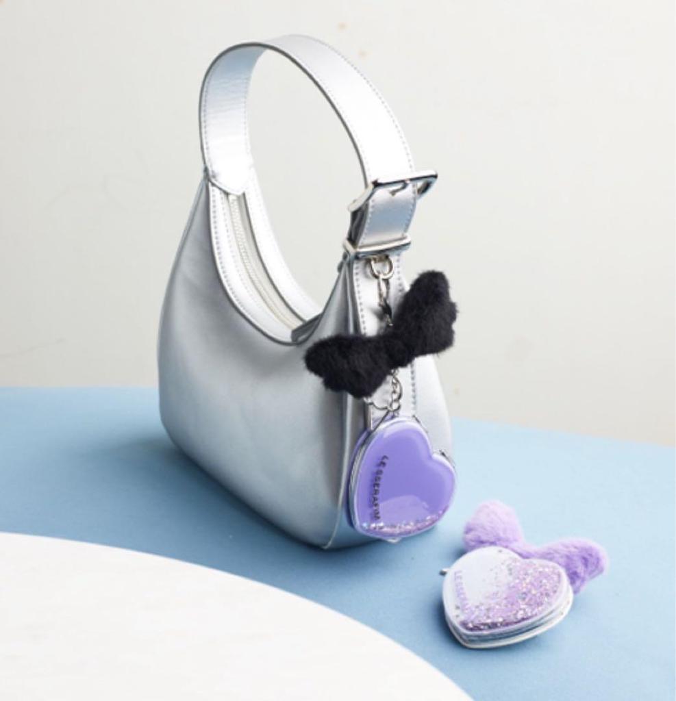 [USED] LE SSERAFIM Mirror Keyring Purple Baskin-Robbins