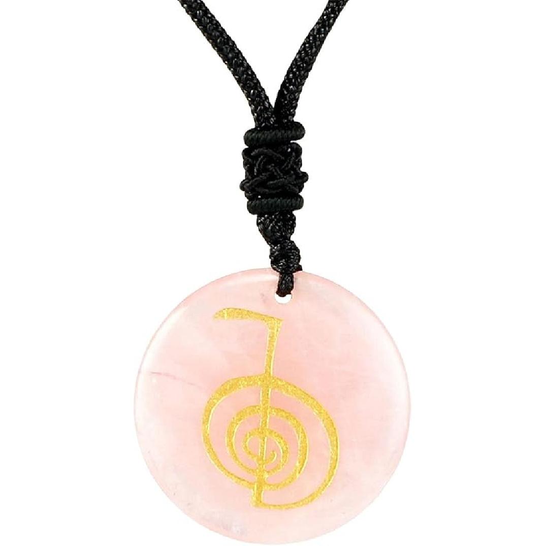 

Necklace Pendant Cho KU Rei Pendant Chain Pendant Stylish Girlfriend Mom Wife Decors Beads Reiki Pendant for Anniversaries Valentine s Day рожевий