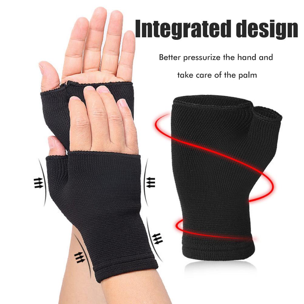 1 Paar Handgelenkstützärmel Rutschfest Atmungsaktiv Gestrickt Handgelenk-Kompressionsärmel für Damen Herren Outdoor-Sportarten Radfahren