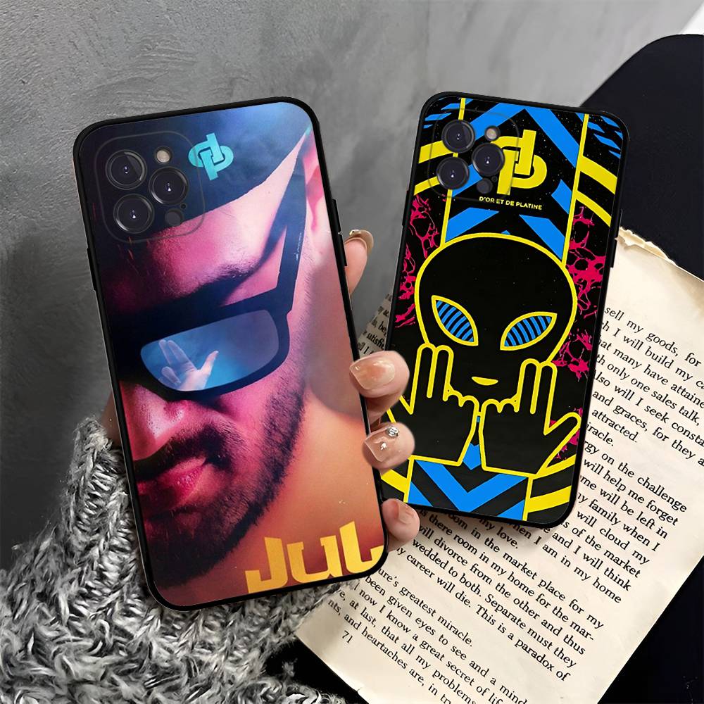 Rapper JuL C'est Pas Des Lol Phone Case For IPhone 17 16 15 14 13 12 11 Pro Max Plus Mini Soft Black Cover