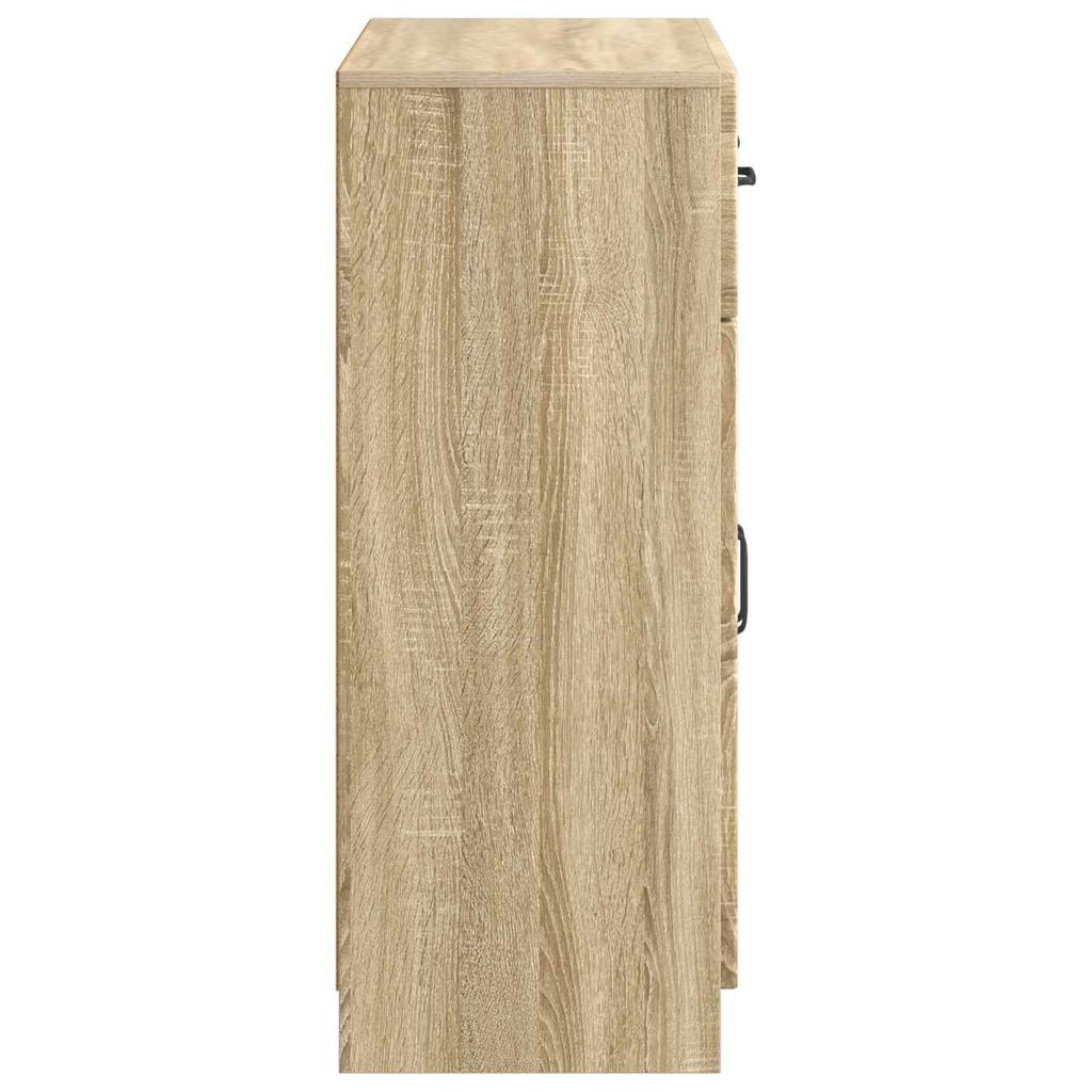 Sideboard in Sonoma Oak Finish 66 x 34.5 x 87 cm Engineered Wood