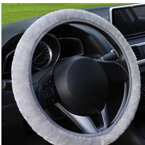Winter Short Plush Car Steering Wheel Cover Super Tactile Warm Handle Universal Anti-Slip Sweatproof for Men And Women